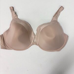 Olga Beige underwire padded Bra 42DD
